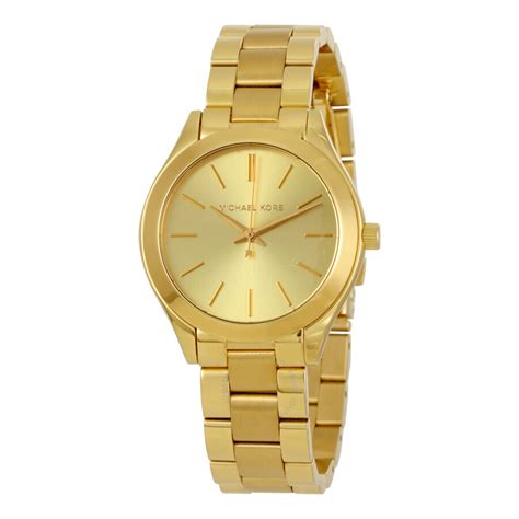 michael kors watches mini slim runway three hand watch|Michael Kors women's runway watch.